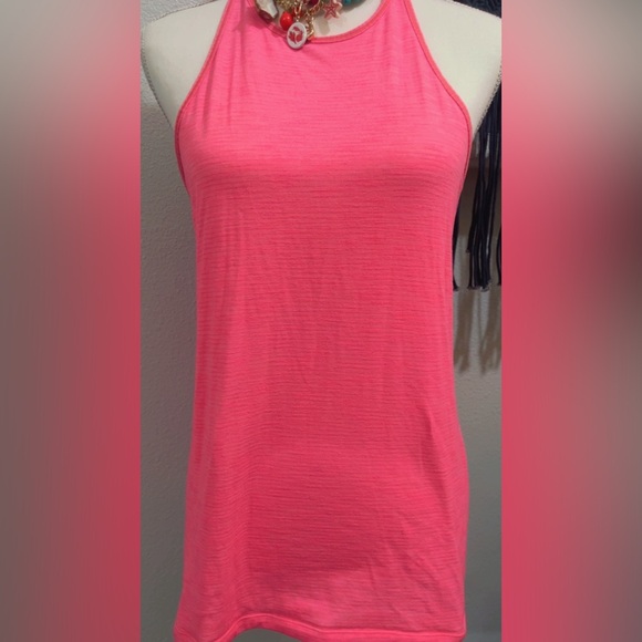 Lululemon Trapeze Twist Tank in 
Heathered Grapefruit - Picture 10 of 15